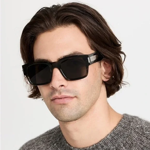 Saint Laurent サングラス SL617 Saint Laurent SL 617 Rectangle Sunglasses | Fashion Eyewear US